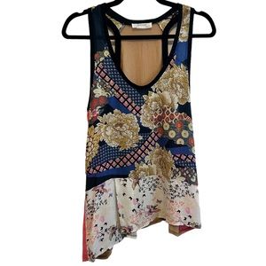 Zara W&B Collection Floral Tank Top Large